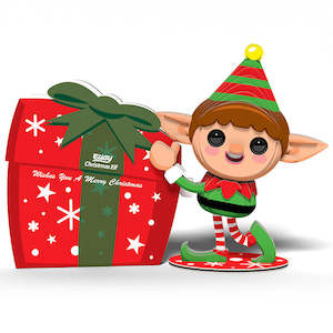 Toys: Eugy Christmas Elf- 3D Cardboard Model Kit