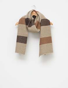 Accessories: Stella + Gemma Scarf - Earth Stripes Cosy