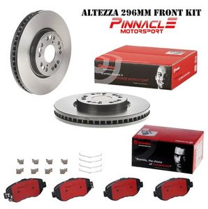 Products: Brembo Front Brake Pad and Brake Disc / Rotor Kit - Toyota Aristo Altezza Chaser Crown Mark2 Verossa