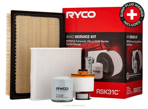Products: Ryco 4WD Service Kit / Toyota Hilux 2015-2024 / Fortuner 2015-2024