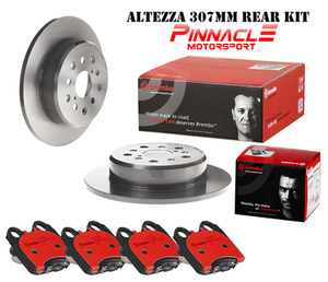 Products: Brembo Rear Brake Pad and Brake Disc / Rotor Kit - Toyota Aristo Altezza Chaser Crown Mark2 Verossa
