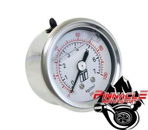 Turbosmart Gauge 0-100psi – Liquid Filled Suit FPR & OPR