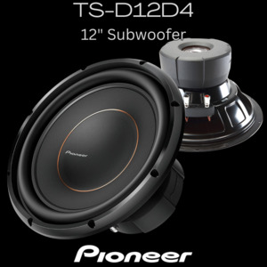 Pioneer TS-D12D4 12" subwoofer - Pioneer Car Audio Rapid Radio Auckland
