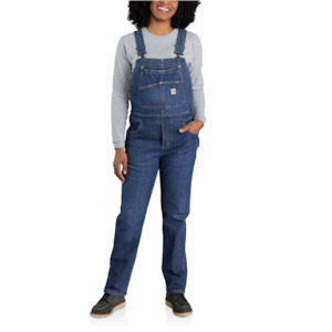 Pants Bibs Shorts And Leggings: Carhartt OR6002 Women's Rugged Flex Denim Bibs