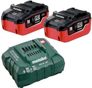 Metabo Black Friday Deals: METABO 18 V LIHD STARTER PACK 2 X 5.5 AH BATTERIES WITH X1 CHARGER (METABO)