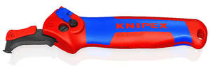 Pliers: Stripping Knife w/ Guide Shoe & Ratchet Function (Knipex)