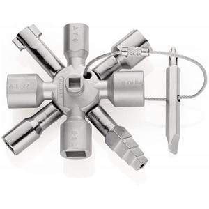 KNIPEX TwinKey® Control Cabinet Key For all standard cabinets and shut-off systems (Knipex)