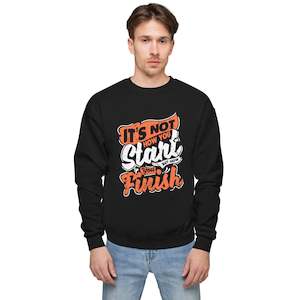 Men Sweatshirts: Men's It's Not How You Start But How You Finish Sweatshirt