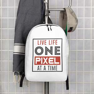 Backpacks: Live Life One Pixel At A Time Backpack