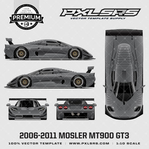 2006-2011 MOSLER MT900 GT3 - Full 'Premium' Template