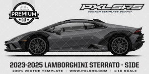 Products: 2023-2025 Lamborghini Sterrato 'Premium' Side Vector Template