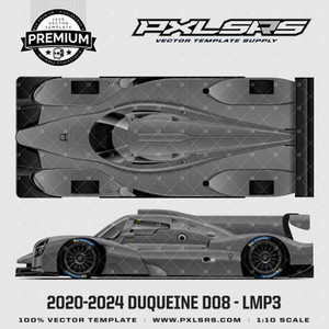 Products: 2020-2024 Duqueine D08 - LMP3 +TOP 'Premium' Vector Template