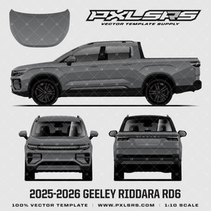 Products: 2025-2026 Geely Riddara RD6 - Vector Template