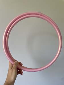 Intermediate Polypro Hula Hoops: 26" Diameter 5/8" Baby Pink Polypro [SALE]