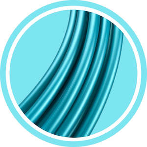 Intermediate Polypro Hula Hoops: Teal Appeal Polypro Hula Hoop