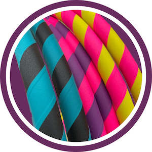 Colourful Taped Polypro Hula Hoop