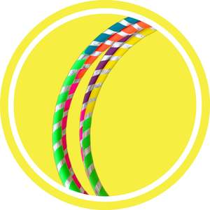 Kids Hoops: Kids Rainbow Glitter Hula Hoop