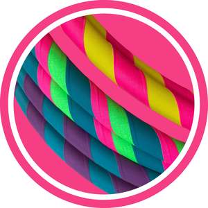 Fitness Weighted Hoops: 3-Colour Weighted Fitness Hula Hoop