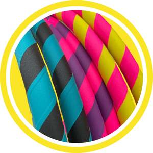 Fitness Weighted Hoops: 2-Colour Weighted Fitness Hula Hoop