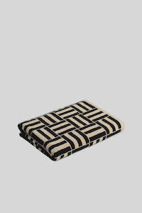 1 BAINA: Willis Pool Towel - Sand & Noir