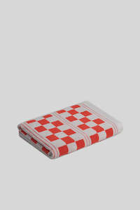 Busby Pool Towel - Cloud & Ranch Red