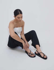 LA TRIBE: Tube Sandal - Black