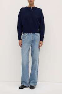 Knitwear: Thora Wool Knit - Ink