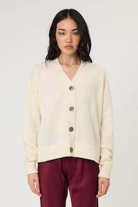 Knitwear: Noa Cardigan - Ivory