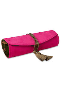 Velvet Jewellery Roll - Prickly Pear