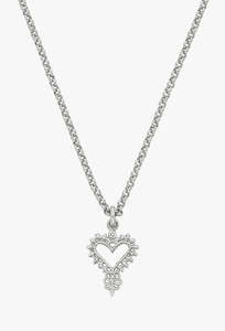 Jewellery: Mini Gypsy Heart Necklace - Sterling Silver