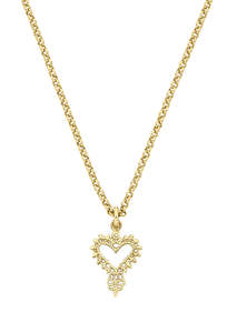 Mini Gypsy Heart Necklace - 22K Gold Vermeil