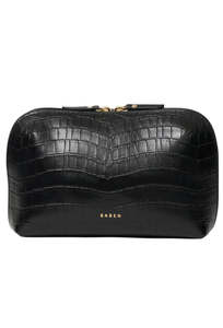 Accessories: Tate Tech Pouch - Black Croc