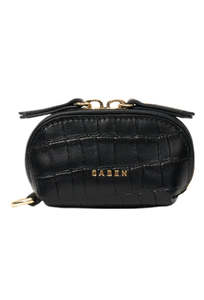 Accessories: Tarin Airpod Pouch - Black Croc