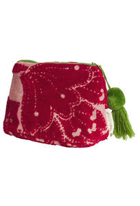Lucia Terry Pouch - Crimson
