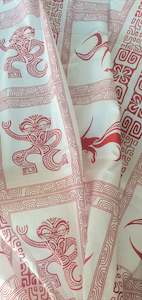 Fabric Library: Vintage Polynesia Red & White Cotton 2.4m