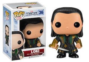 Vaulted Funko Pop Vinyls: Pop Vinyl - Thor Dark World - Loki #36 (2013)