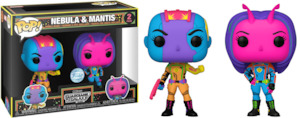 Black Light Funko Pop Vinyls: Pop Vinyl - Guardians of the Galaxy - Nebula & Mantis Black Light 2 Pack