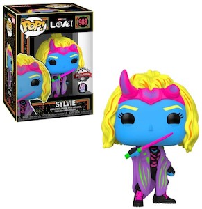 Black Light Funko Pop Vinyls: Pop Vinyl - Loki's Sylvie Black Light #988