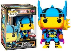 Black Light Funko Pop Vinyls: Pop Vinyl - Marvel Thor Black Light #650