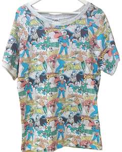 Dc Comics: DC Comics Print T-Shirt - Planet Retro Original (Mens Small & Large)