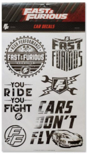 Fast Furious: Fast & Furious Sticker Sheet
