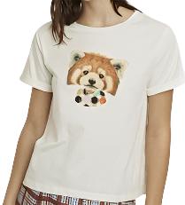 Womens Tees T Shirts: Red Panda Ladies T-Shirt (Small & Medium)