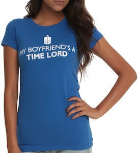 My Boyfriend's a Time Lord - Ladies T-Shirt (XS)
