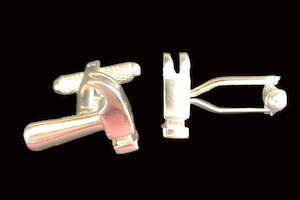Cufflinks: Silver Hammer Builders Cufflinks