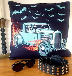 Hellish Hot Rod - Lu Lu Deluxe NZ - Cushion Cover
