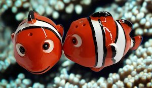 Salt Pepper Sets: Clown Fish Nemo Salt & Pepper Set