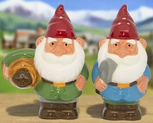 SALE Gnomes Salt & Pepper Set