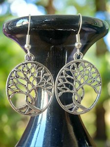 Earrings: Tree of Life Oval Earrings