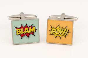 Blam! Pow! Cufflinks