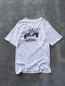 Vintage 1998 White Bridgestone Potenza F1 Tee (S)